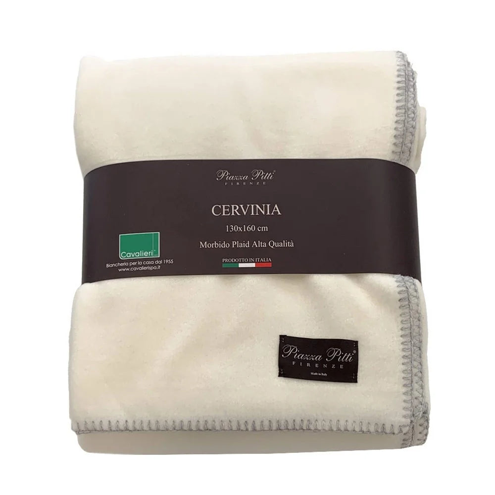 Plaid in pile Cervinia Cavalieri - Tinta unita