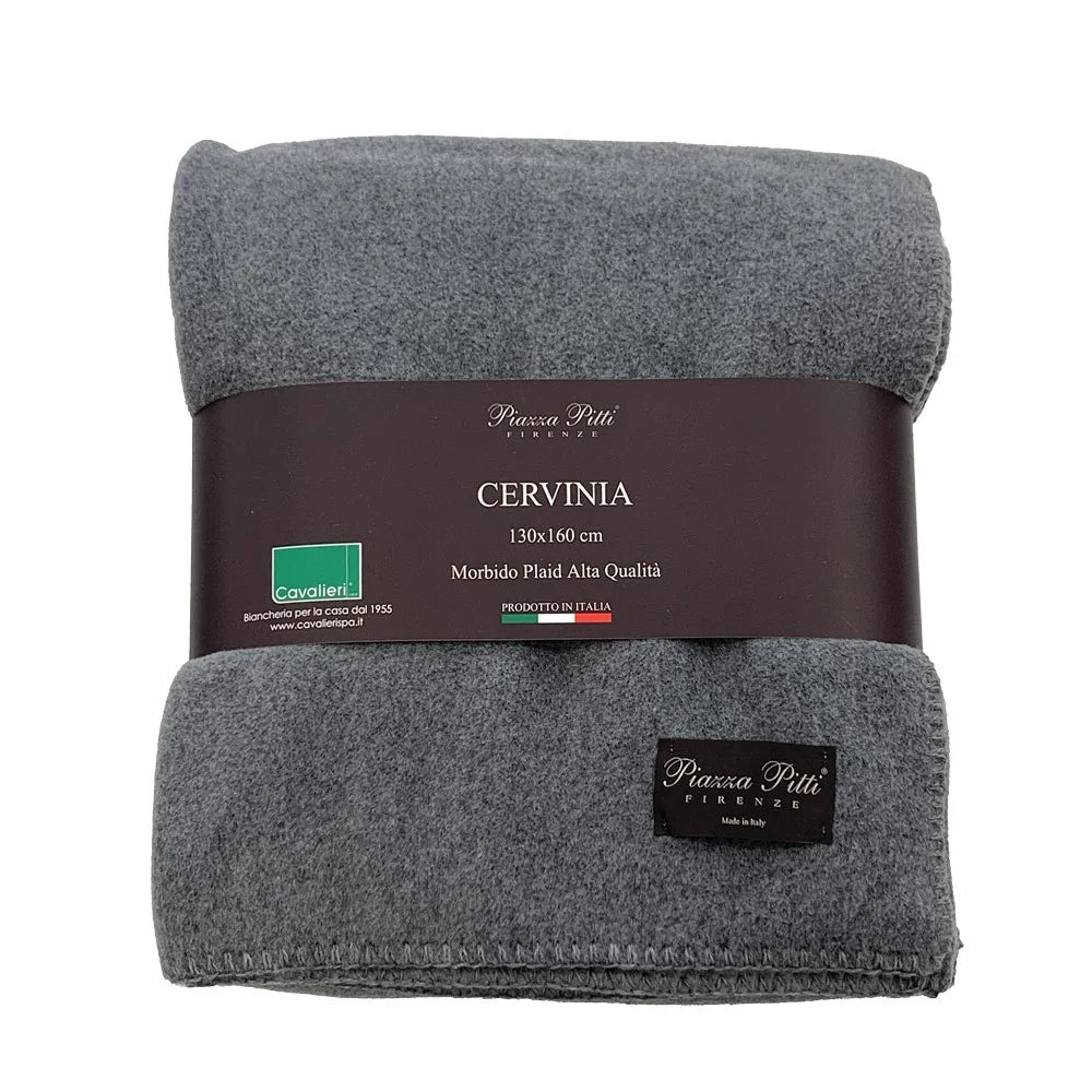 Plaid in pile Cervinia Cavalieri - Tinta unita