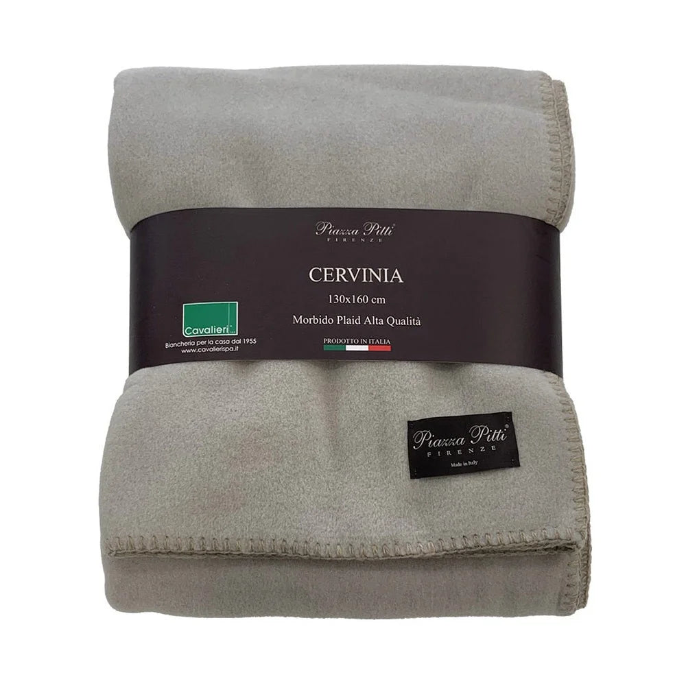 Plaid in pile Cervinia Cavalieri - Tinta unita