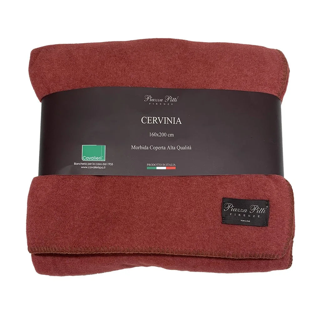 Plaid in pile Cervinia Cavalieri - Tinta unita