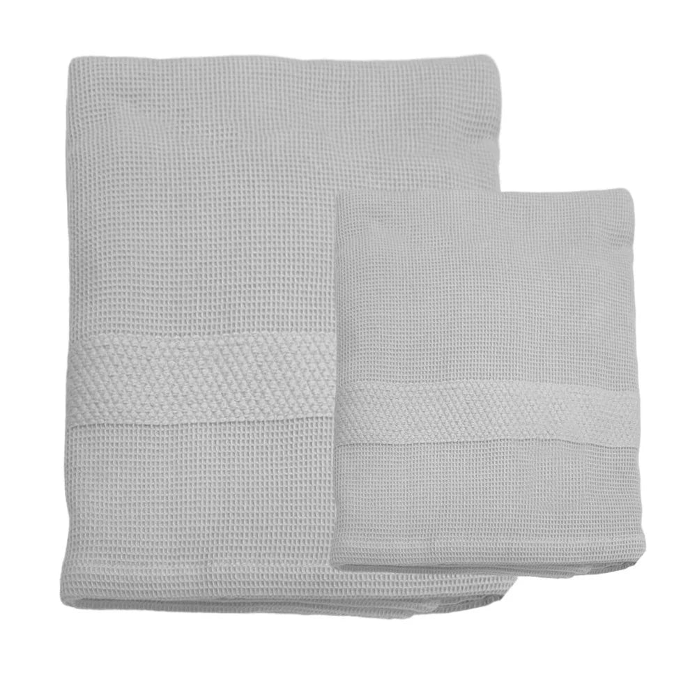 Coppia 1+1 Asciugamani Bagno Cavalieri Morgan Nido d'Ape