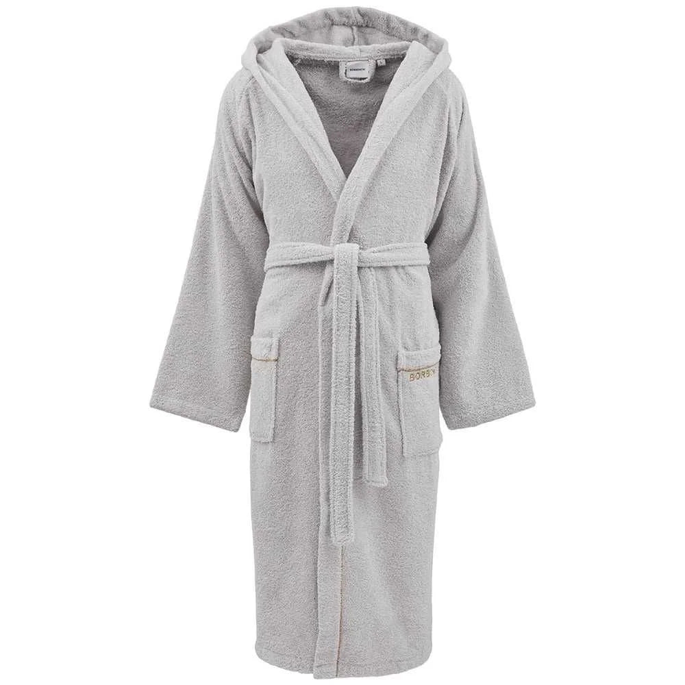 Accappatoio con cappuccio unisex in spugna idrofila Borbonese Fine Op