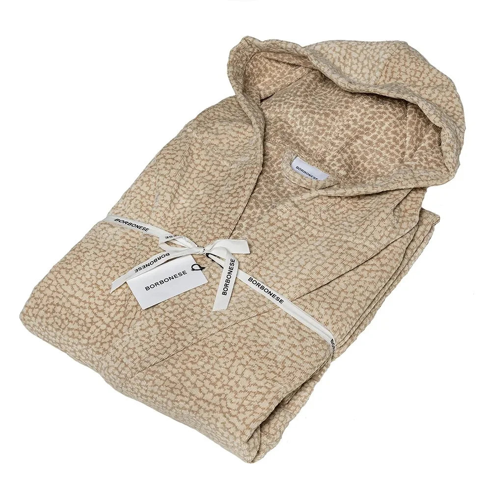 Accappatoio in spugna di cotone Borbonese Twist Op