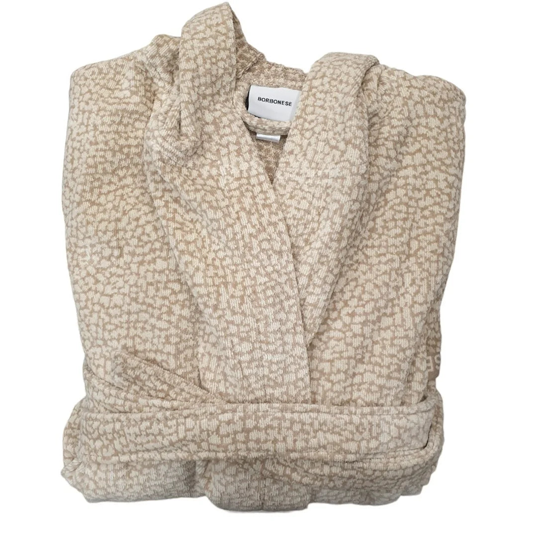 Accappatoio in spugna di cotone Borbonese Twist Op