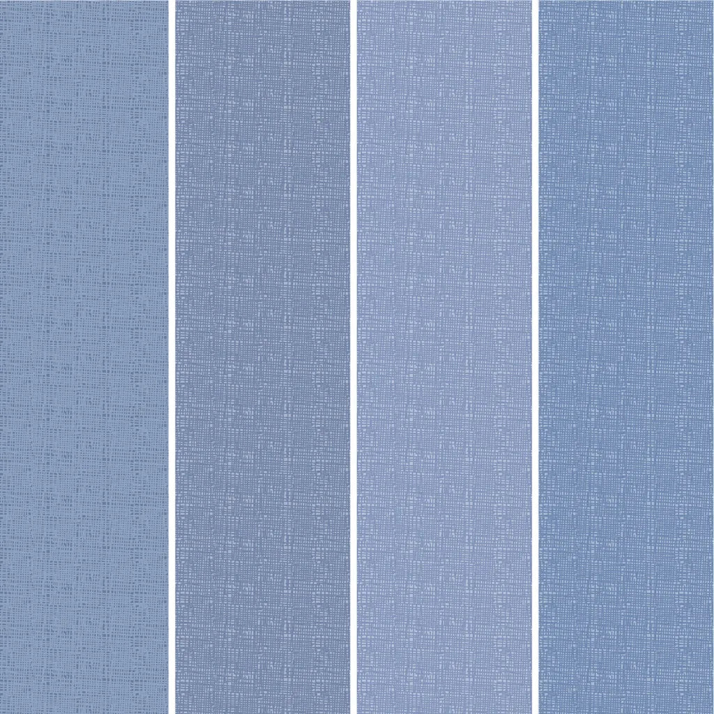 Parure copripiumino a righe in cotone Matrimoniale colore Blu