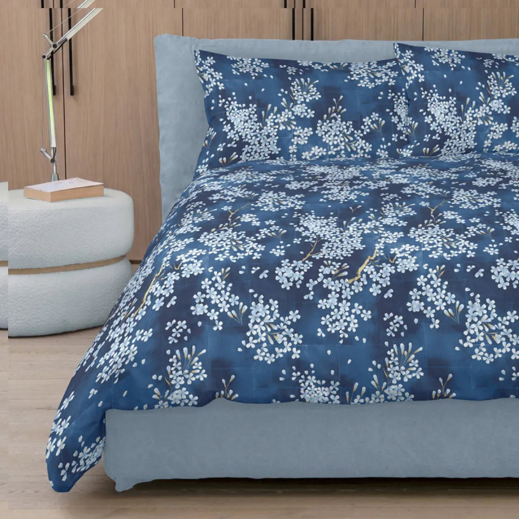 Parure copripiumino Kimono colore Blu