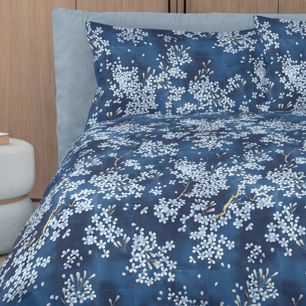 Parure copripiumino Kimono colore Blu