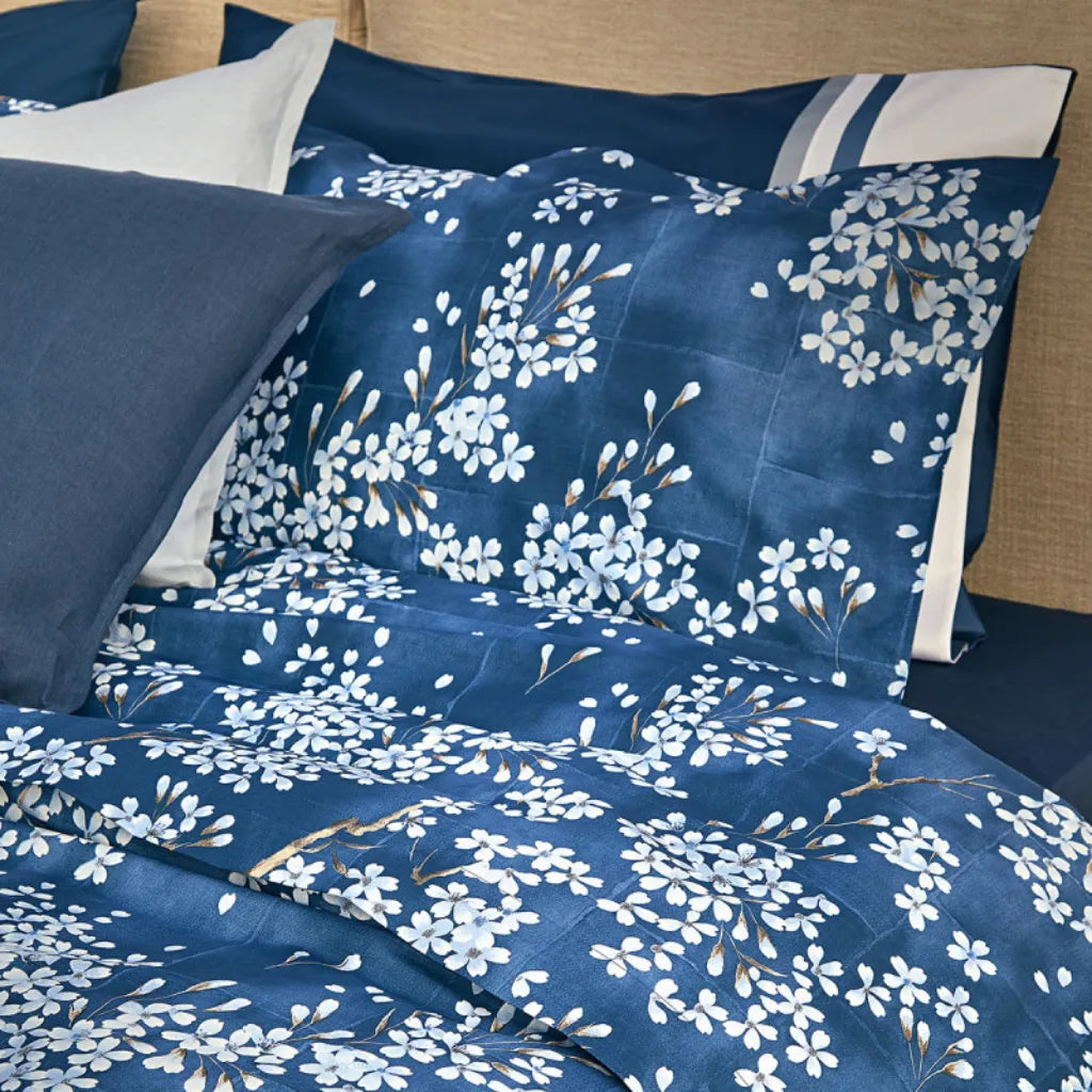 Parure copripiumino Kimono colore Blu