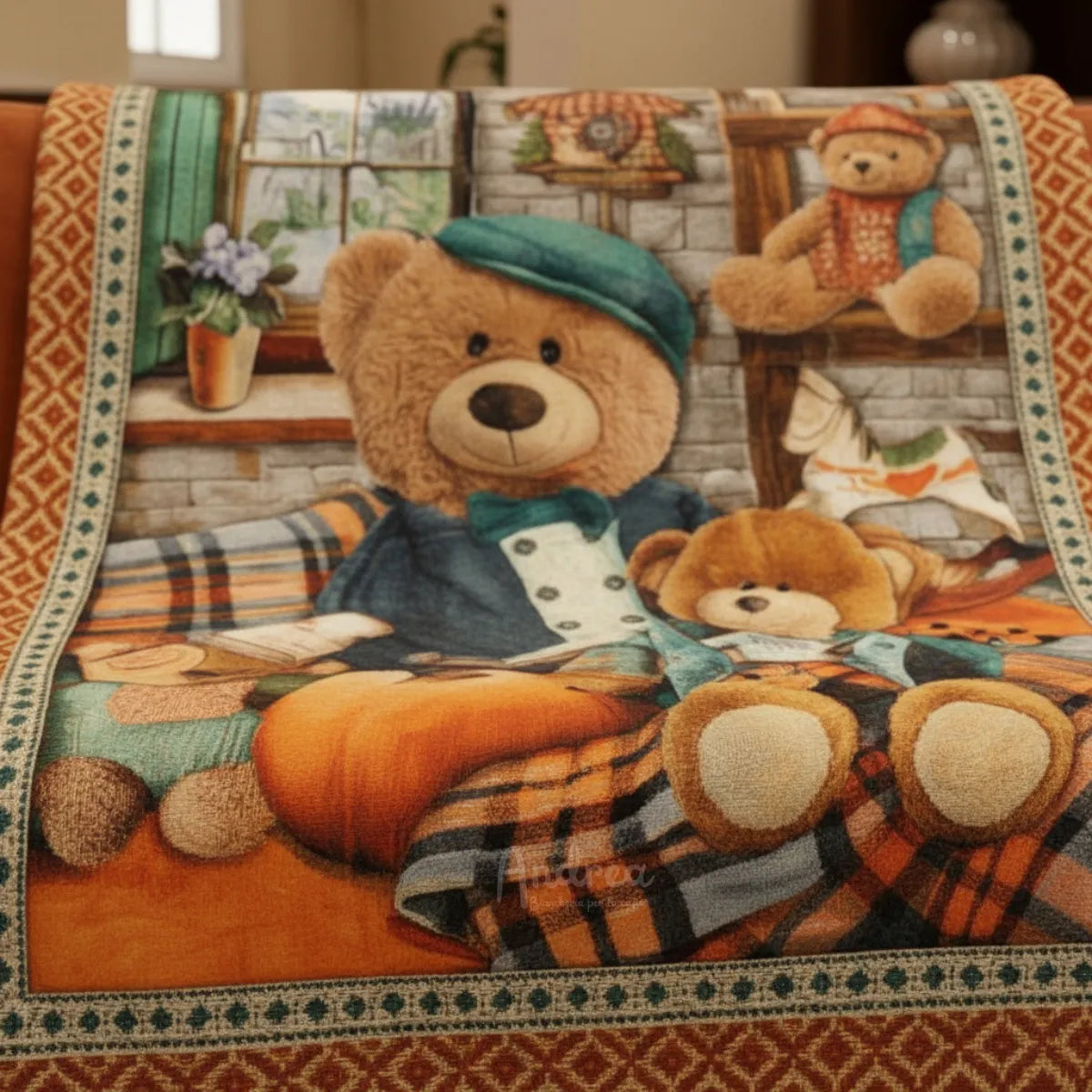 Plaid in pile natalizio