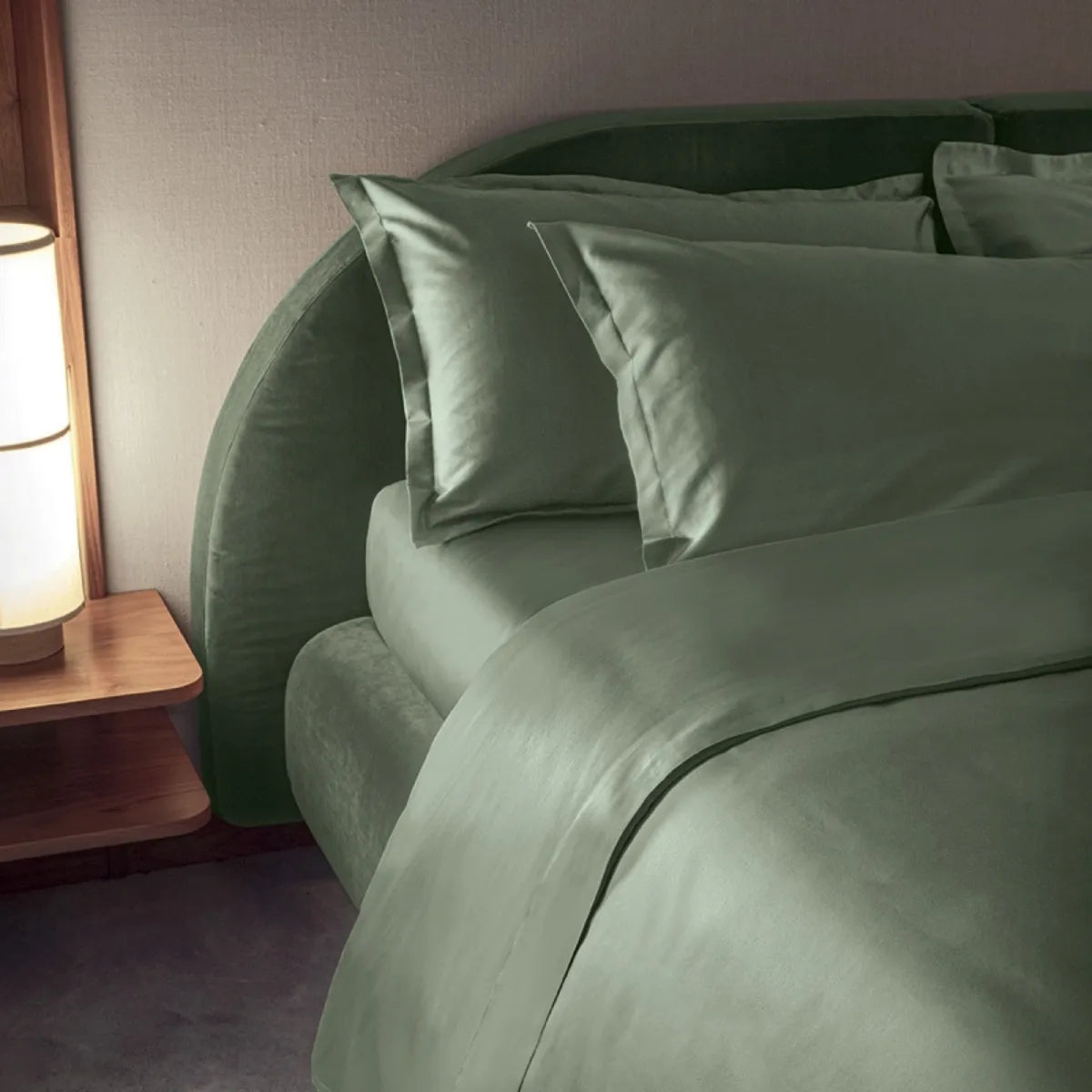 Sacco copripiumino in raso 300TC Trecento - Tinta Unita