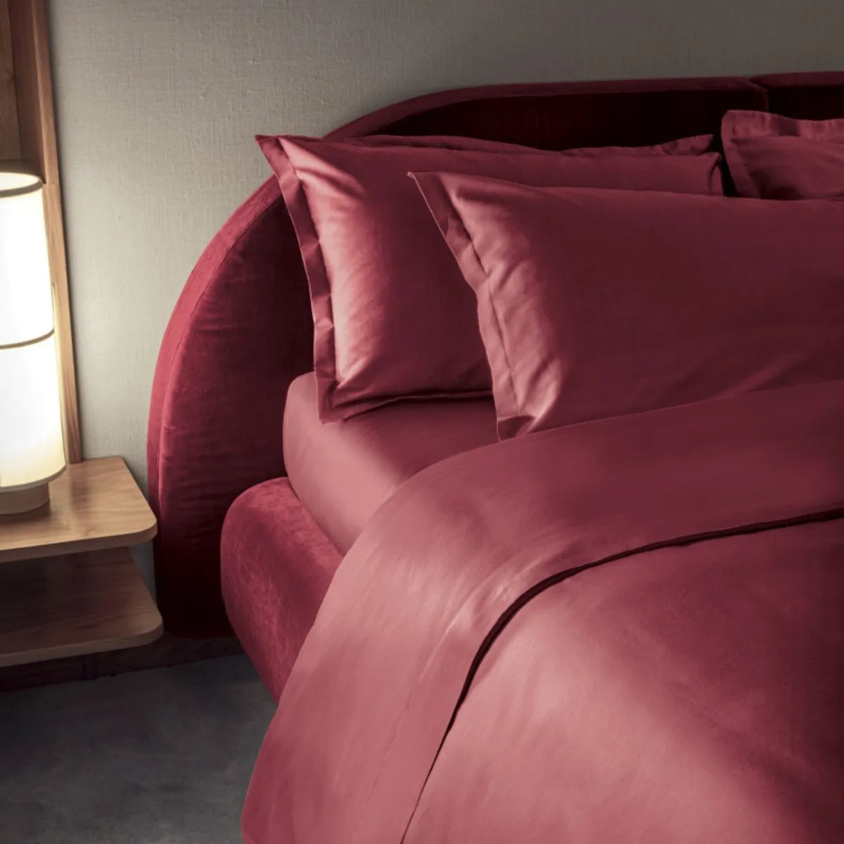 Sacco copripiumino in raso 300TC Trecento - Tinta Unita