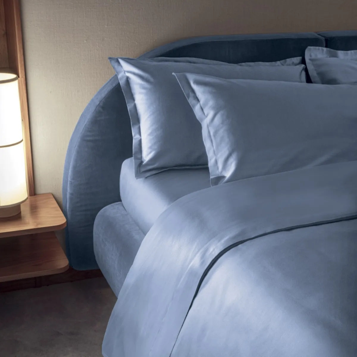 Sacco copripiumino in raso 300TC Trecento - Tinta Unita