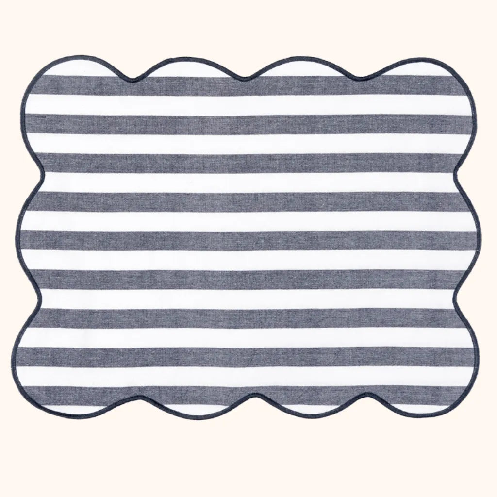 Set 2 placemat Easy Stripes colore Blu