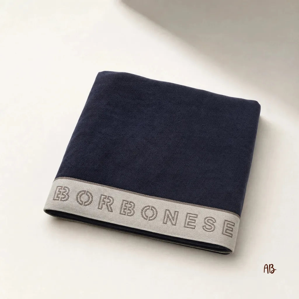 Telo doccia Outline Borbonese colore Nero