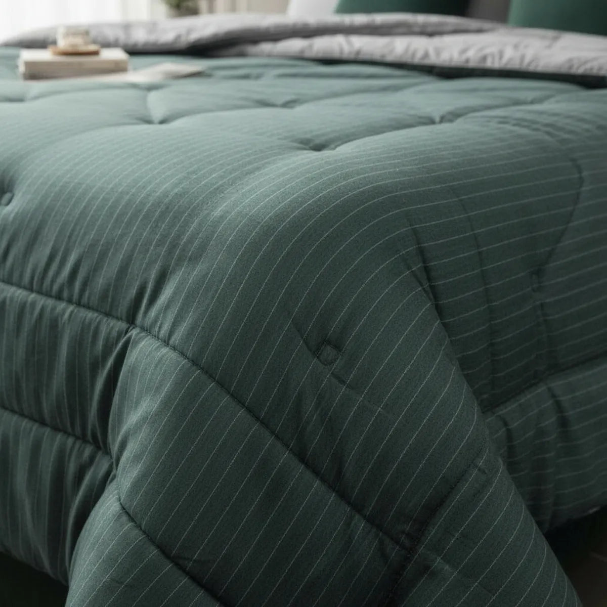 Trapunta a righe in raso Dondi Cambridge