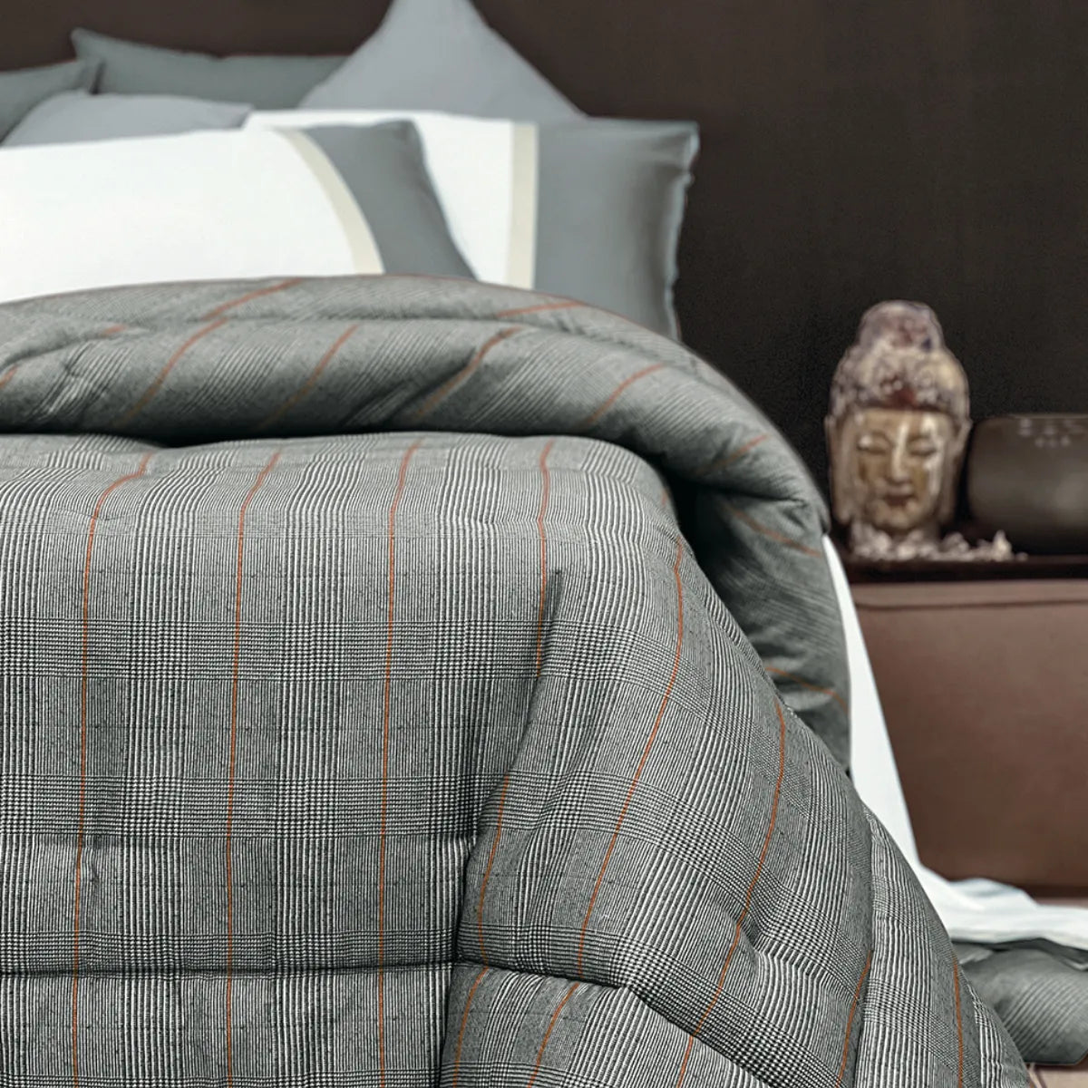 Trapunta a righe in raso Dondi Prince