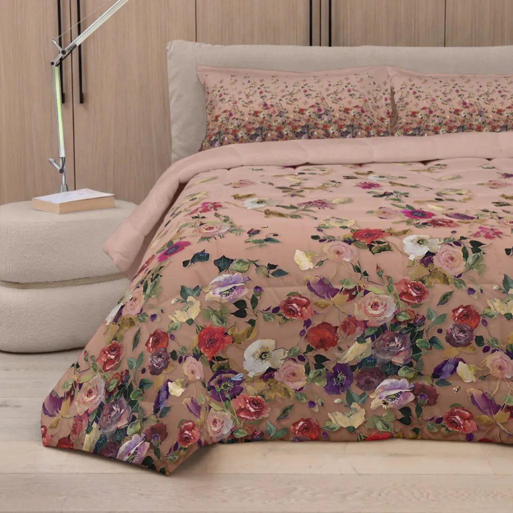 Trapunta invernale Nettare colore Rosa